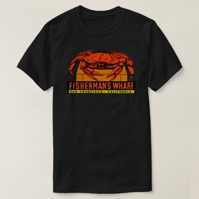 Camiseta Fisherman's Wharf San Francisco Vintage Travel Dec (Diseño del anverso)