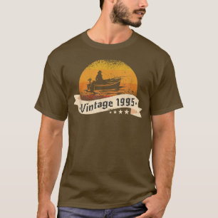 Camiseta Fishermen Vintage nacido en 1995 Cumpleaños Fishin