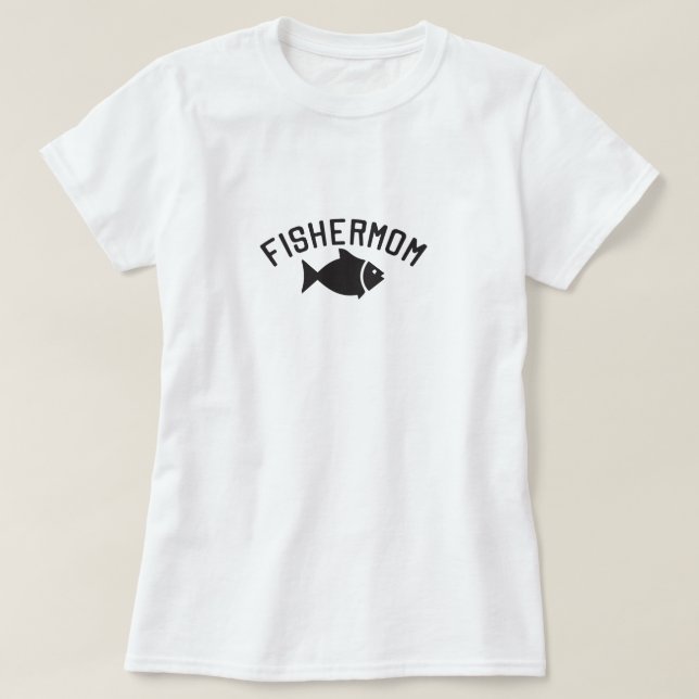 Camiseta Fishermom funny fishing (Diseño del anverso)