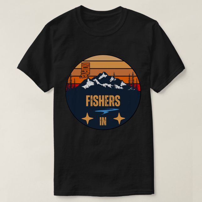 Camiseta Fishers, Indiana (Diseño del anverso)