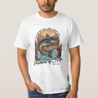 Camiseta Fishers of Men - Classic Fish Symbol T-Shirt