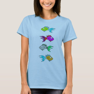 Camiseta Fishies de neón