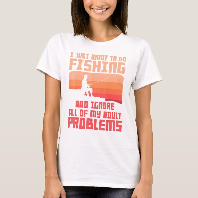 Camiseta Fishing Apparel For Men Fishing Solves My Problems (Anverso)