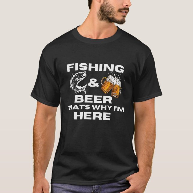 Camiseta Fishing Beer Drinking Angel   Idea For Men And Wom (Anverso)