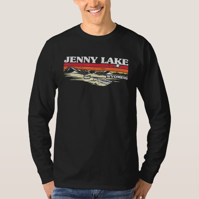 Camiseta Fishing Boating Camping Lake Vacation Jenny Lake (Anverso)