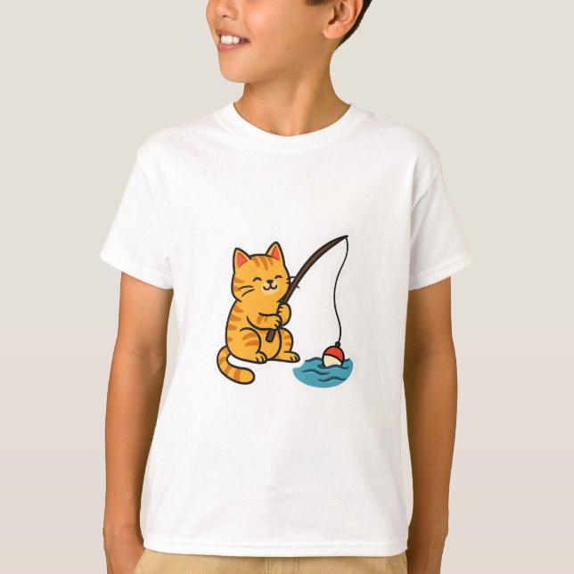 Camiseta Fishing Cat - T-Shirt (Anverso)