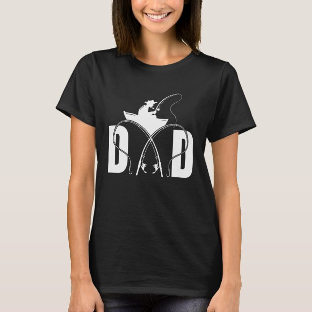 Camiseta Fishing Dad Fisherman Fisher Fish Catcher Fathers  (Anverso)