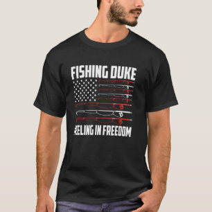 Camiseta Fishing Duke 4 de julio bandera estadounidense enr