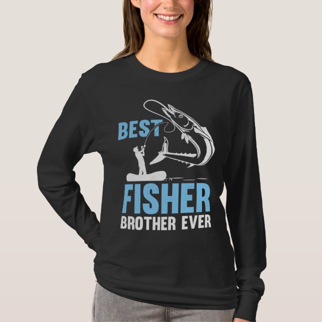 Camiseta Fishing Fisherman Brother Fisher Fish  1 (Anverso)