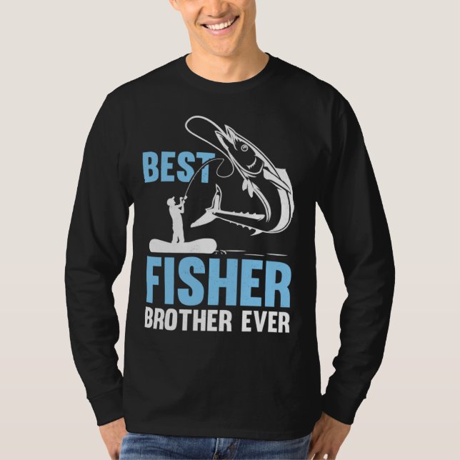 Camiseta Fishing Fisherman Brother Fisher Fish  1 (Anverso)