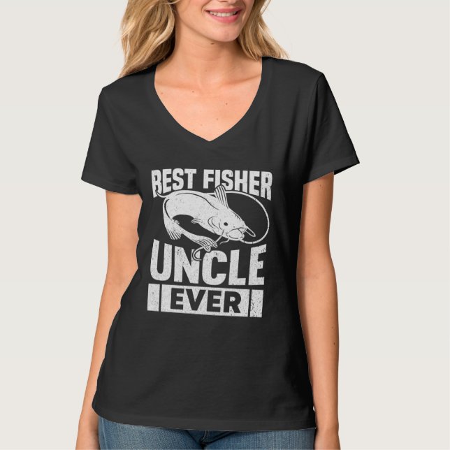 Camiseta Fishing Fisherman Uncle Fisher Fish (Anverso)