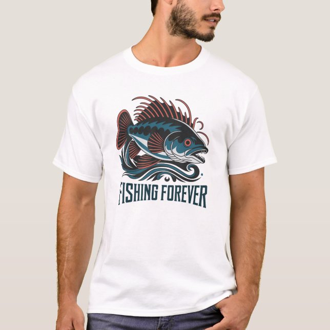 Camiseta Fishing Forever Outdoor Adventure Fun (Anverso)