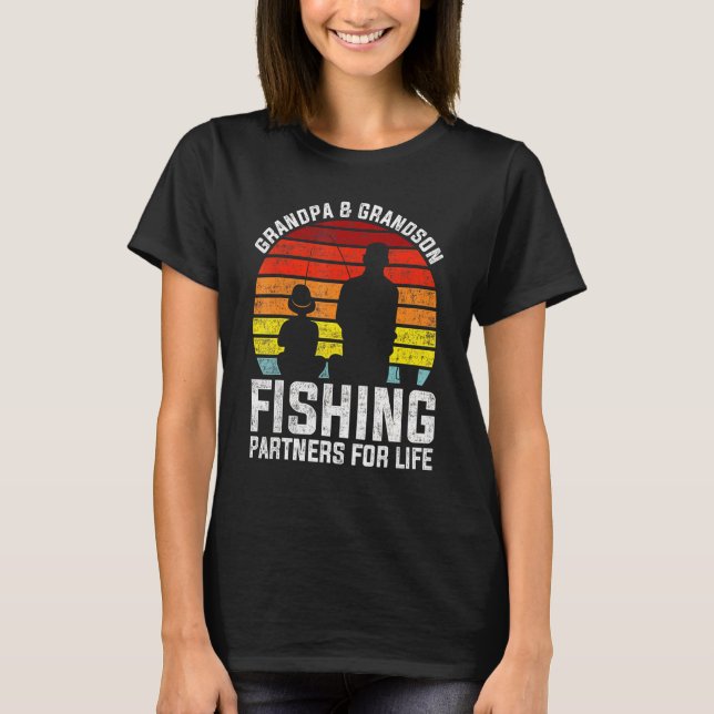 Camiseta Fishing Grandpa Fish Fisher Partnerlook (Anverso)