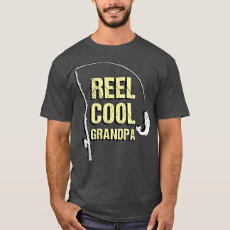 Camiseta Fishing Grandpa Funny Dad Fathers Day Gift Fisher