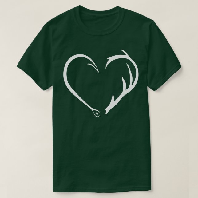 Camiseta Fishing Hook Shed Hunter Antler (Diseño del anverso)