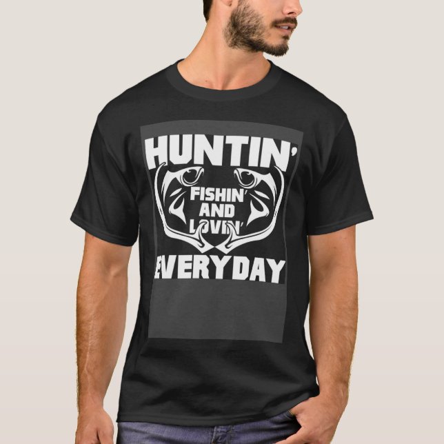 Camiseta Fishing Hunting  Fishing  for dad papa (Anverso)