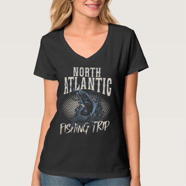 Camiseta Fishing In North Atlantic Fishing Trip (Anverso)