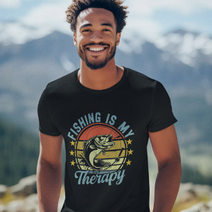 Camiseta Fishing Is My Therapy - Funny Fishing 
