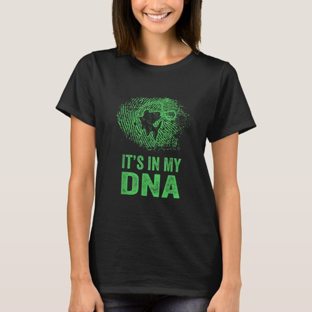 Camiseta Fishing It's In My DNA Fingerprint (Anverso)
