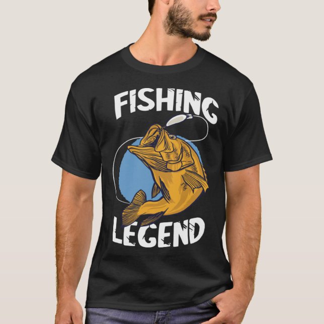 Camiseta Fishing Legend Angel Legend Fishing Perch Fishing  (Anverso)