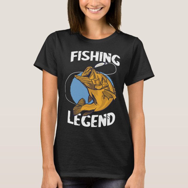Camiseta Fishing Legend Angel Legend Fishing Perch Fishing  (Anverso)