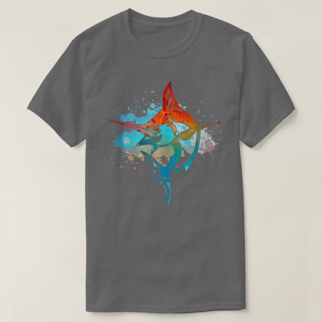 Camiseta Fishing Lover Gift Offshore Game Sport Marlin Swor (Diseño del anverso)