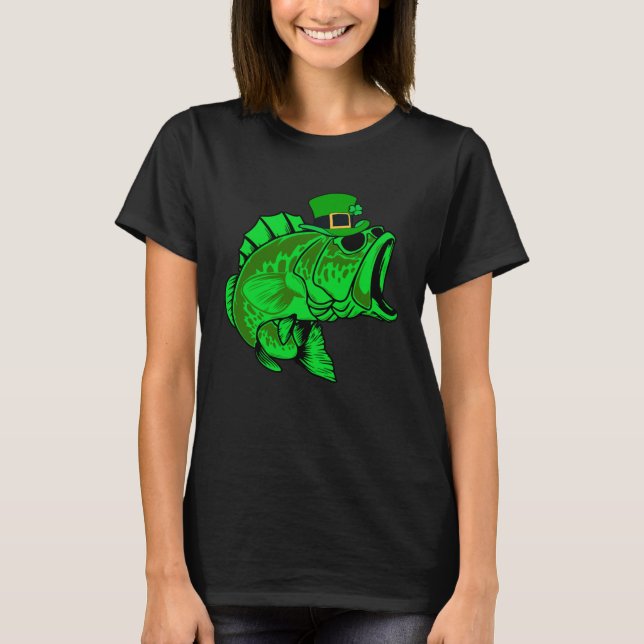 Camiseta Fishing St Patrick s Day Irish Lucky Fishing For M (Anverso)