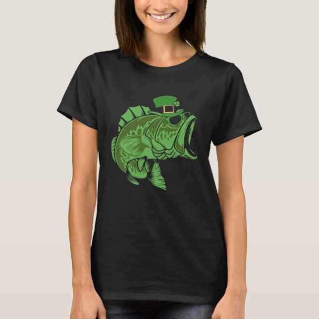 Camiseta Fishing St Patrick s Day Irish Lucky Fishing For M (Anverso)