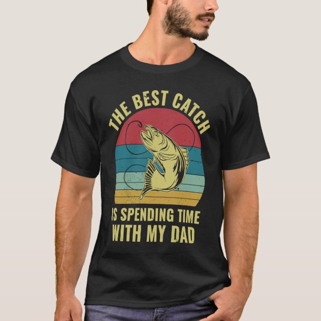 Camiseta Fishing With Daddy Father and Son Daughter Matchin (Anverso)