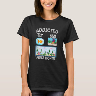 Camiseta Fishkeeper Fish Addicted Aquarist  Aquarium Hobbyi