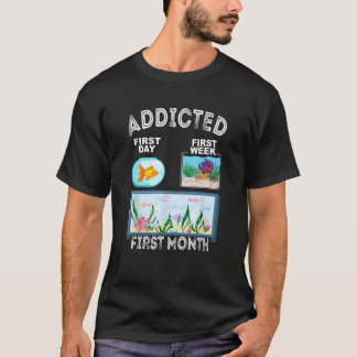 Camiseta Fishkeeper Fish Addicted Aquarist  Aquarium Hobbyi
