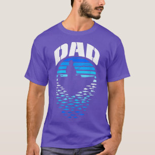 Camiseta Fishman Dad Fishing Bot Funny Vintage Retro Sun
