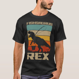 Camiseta Fishsaurus Bass Fishing T Rex Dinosaur