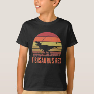 Camiseta Fishsaurus T-Rex Dinosaur - Funny Pescador Amante