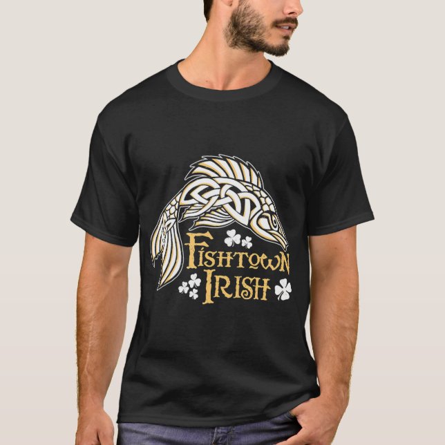 Camiseta Fishtown irlandés (Pescado celta) (Anverso)