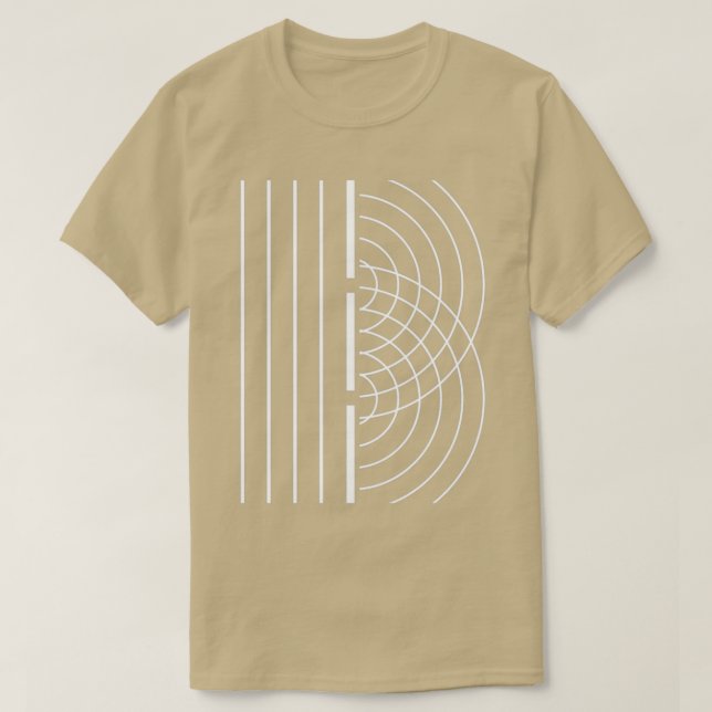 Camiseta Física cuántica de doble hendidura física física d (Diseño del anverso)