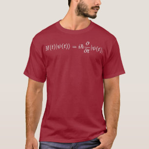 Camiseta Física de ecuación Schrodinger Mecánica cuántica