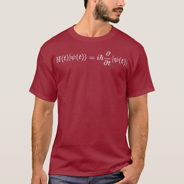 Camiseta Física de ecuación Schrodinger Mecánica cuántica (Anverso)