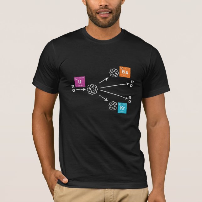 Camiseta Física de la fisión nuclear Bario de uranio Krypto (Anverso)