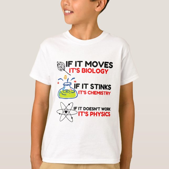 Camiseta FÍSICA DE LA QUÍMICA DE LA BIOLOGÍA DE LA Ciencia (Anverso)