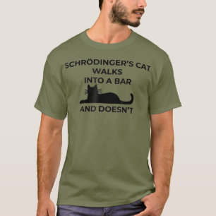 Camiseta FÍSICA divertida de Schrodingers    cat