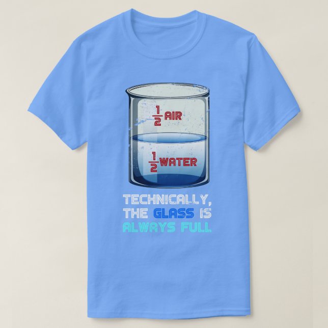 Camiseta Física divertida del optimismo (Diseño del anverso)