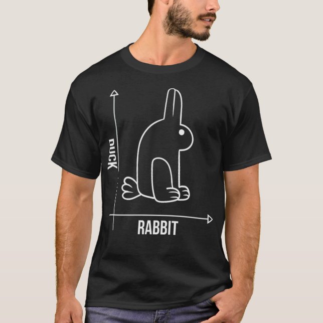 Camiseta Física divertida Nerd Duck Rabbit Math Science Tee (Anverso)