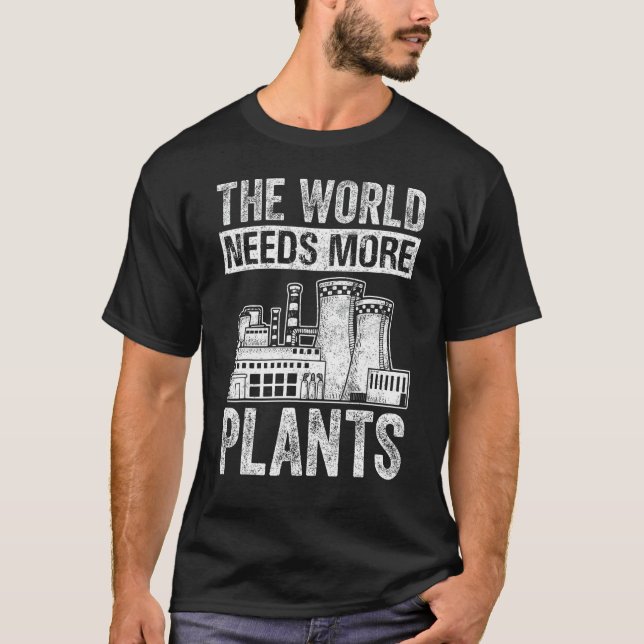 Camiseta Física: El mundo necesita más plantas de motor nuc (Anverso)