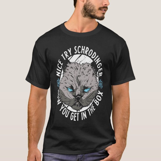 Camiseta Física Física Quantum Científica De Gatos Física (Anverso)