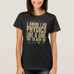 Camiseta Física Guay Para Mujeres Chicas Mecánica Cuántica