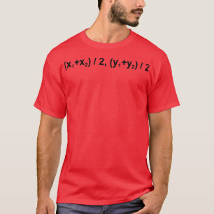 Camiseta Física matemática matemática de fórmula de punto m