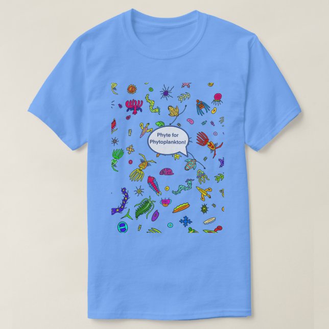 Camiseta Física para Fitoplancton  (Diseño del anverso)