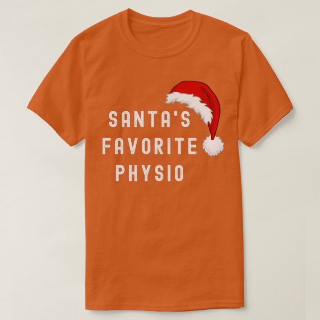 Camiseta Fisio favorito de Santas (Diseño del anverso)