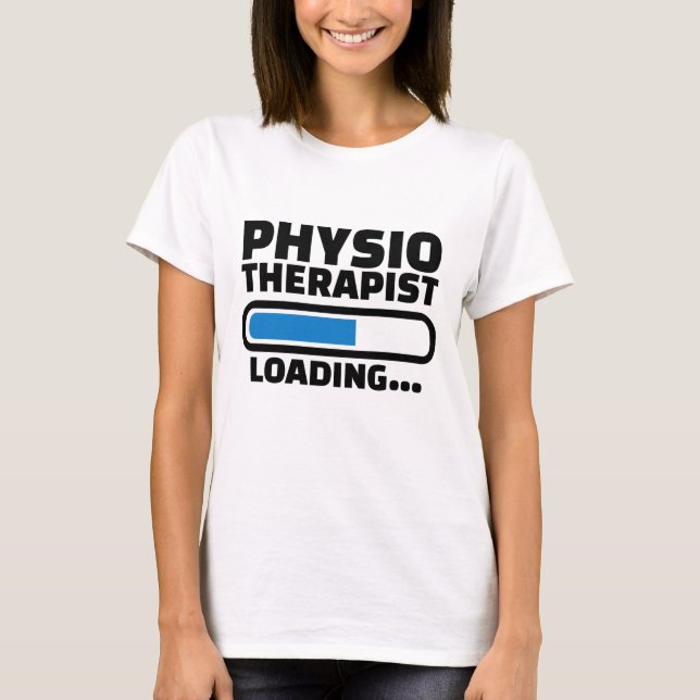 Camiseta fisioterapeuta "Loading..." (Anverso)